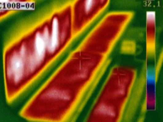 Kirchenbankheizung Thermoaufnahme Thermoaufnahme Kirchenbankheizung