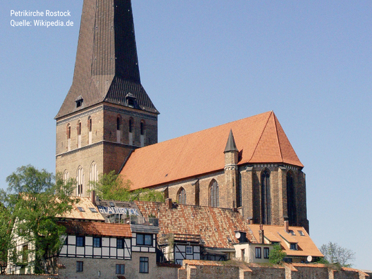 Kirchenheizung mittels beheizten Sitzpolstern und Rückenpolstern sowie Fußheizung Petrikirche Rostock